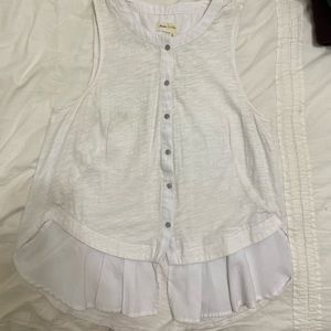Anthropologie Women’S White Tank top